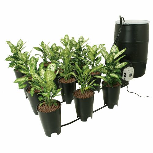 水耕栽培キット Active Aqua Grow Flow 8Lポット 12サイト-システム